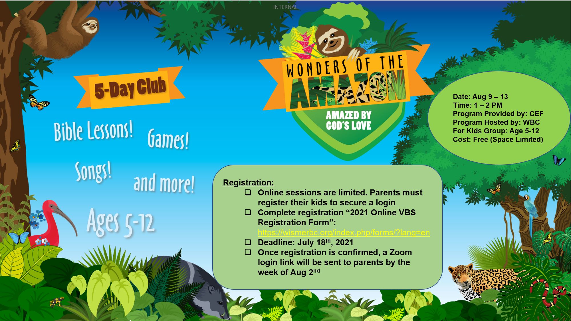 Online Vbs (aug 2021) – Wismer Baptist Church